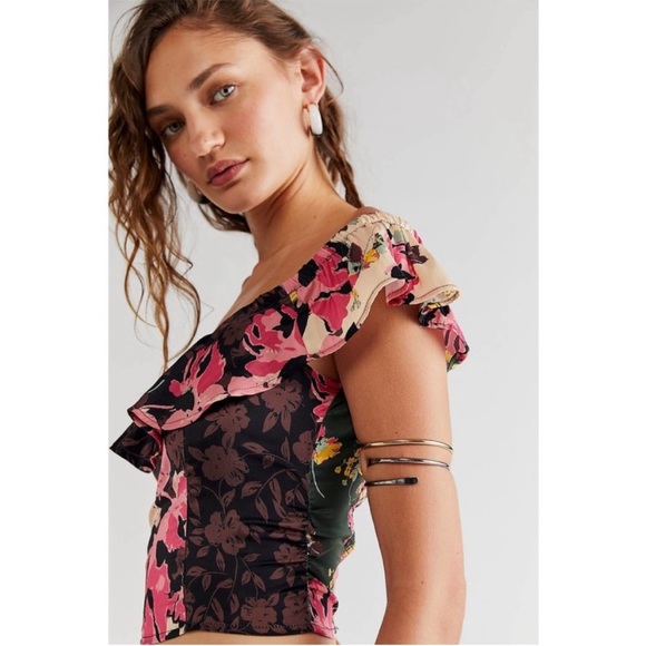 NWOT Free People Mimi Off The Shoulder Top - Picture 1 of 11